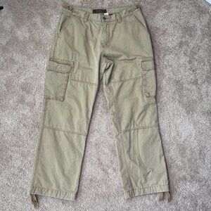 Old Navy Surplus Co. Pants Mens 34x30 Khaki Cargo Double Knee Hiking Vintage